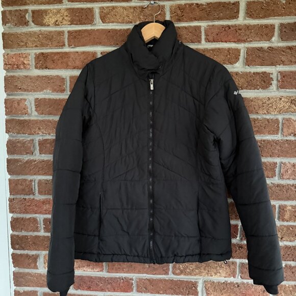 columbia winter * warm jacket / coat * womens size medium * black * euc pockets - Picture 2 of 7